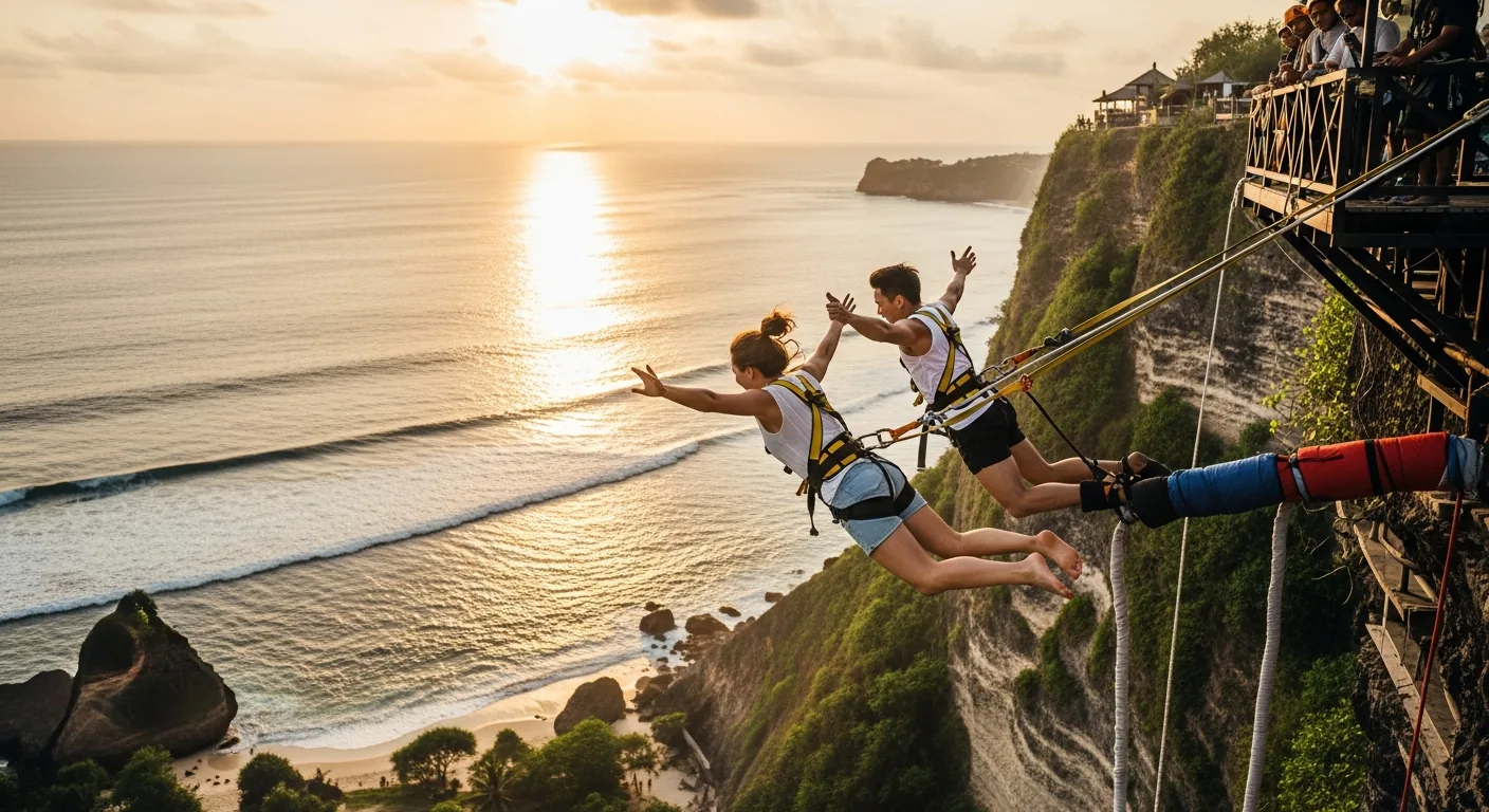 Go Bungy, Tukad Bangkung — the jump site