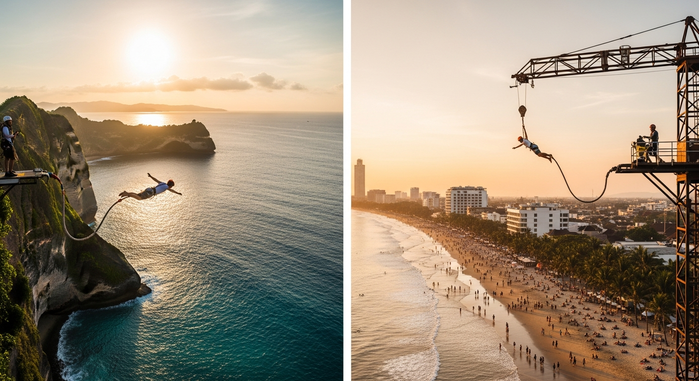 Nusa Penida vs. Seminyak Bungee Jump Bali: Which Spot Has the Highest 130-Meter Leap?